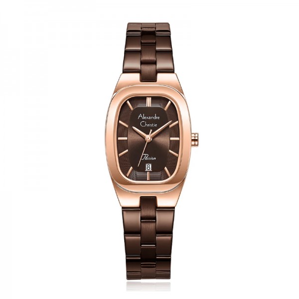 Alexandre Christie AC 2B53 Rosegold Brown Steel LDBROBO